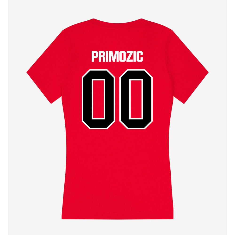 Youngstown State - NCAA Softball : Elaina Primozic - Women's V-Neck T-Shirt-1