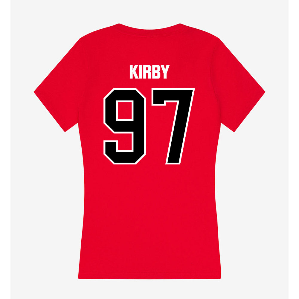 Youngstown State - NCAA Football : Dshawn Kirby - Women's V-Neck T-Shirt-1