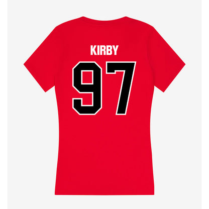 Youngstown State - NCAA Football : Dshawn Kirby - Women's V-Neck T-Shirt-1