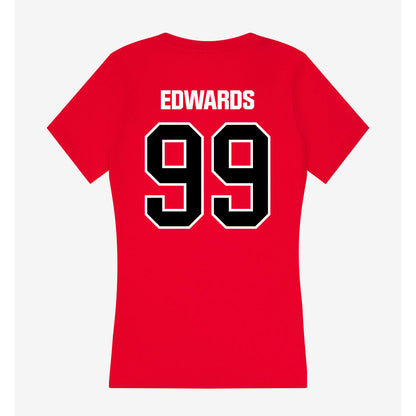 Youngstown State - NCAA Women's Lacrosse : Alyssa Edwards - Women's V-Neck T-Shirt-1