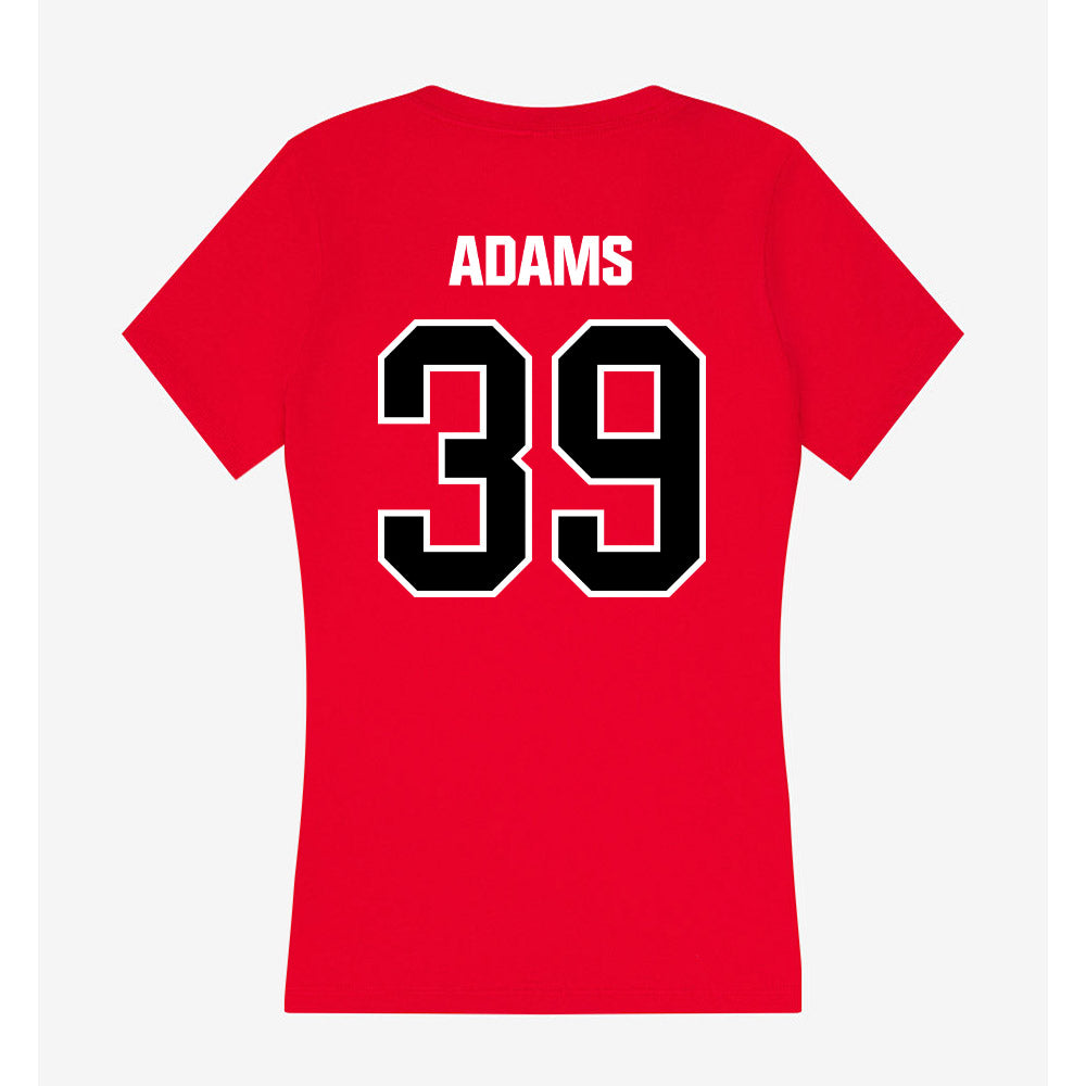 Youngstown State - NCAA Football : Braylen Adams - Women's V-Neck T-Shirt-1