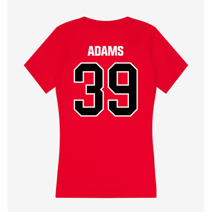 Youngstown State - NCAA Football : Braylen Adams - Women's V-Neck T-Shirt-1