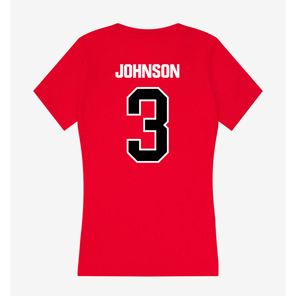 Youngstown State - NCAA Baseball : Jack Johnson - Women's V-Neck T-Shirt-1