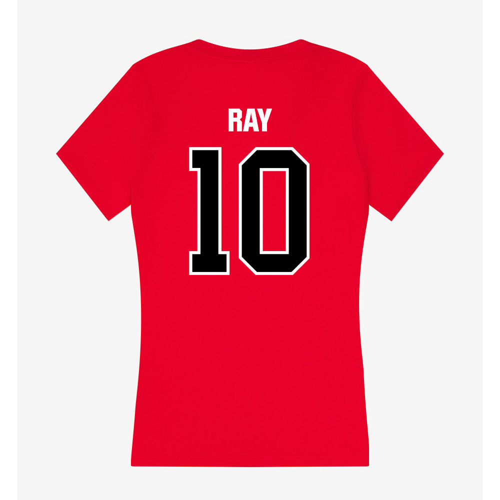 Youngstown State - NCAA Softball : Ayla Ray - Women's V-Neck T-Shirt-1