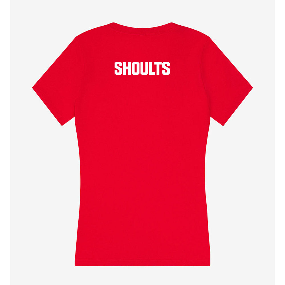 Youngstown State - NCAA Women's Golf : Maddi Shoults - Women's V-Neck T-Shirt-1