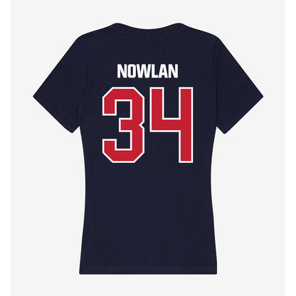 Richmond - NCAA Football : Garrett Nowlan - Women's V-Neck T-Shirt-1