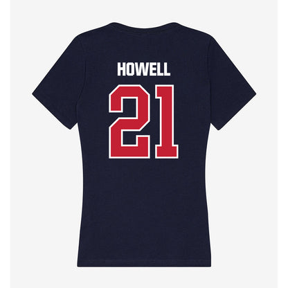 Richmond - NCAA Women's Soccer : Gwenyth Howell - Women's V-Neck T-Shirt-1