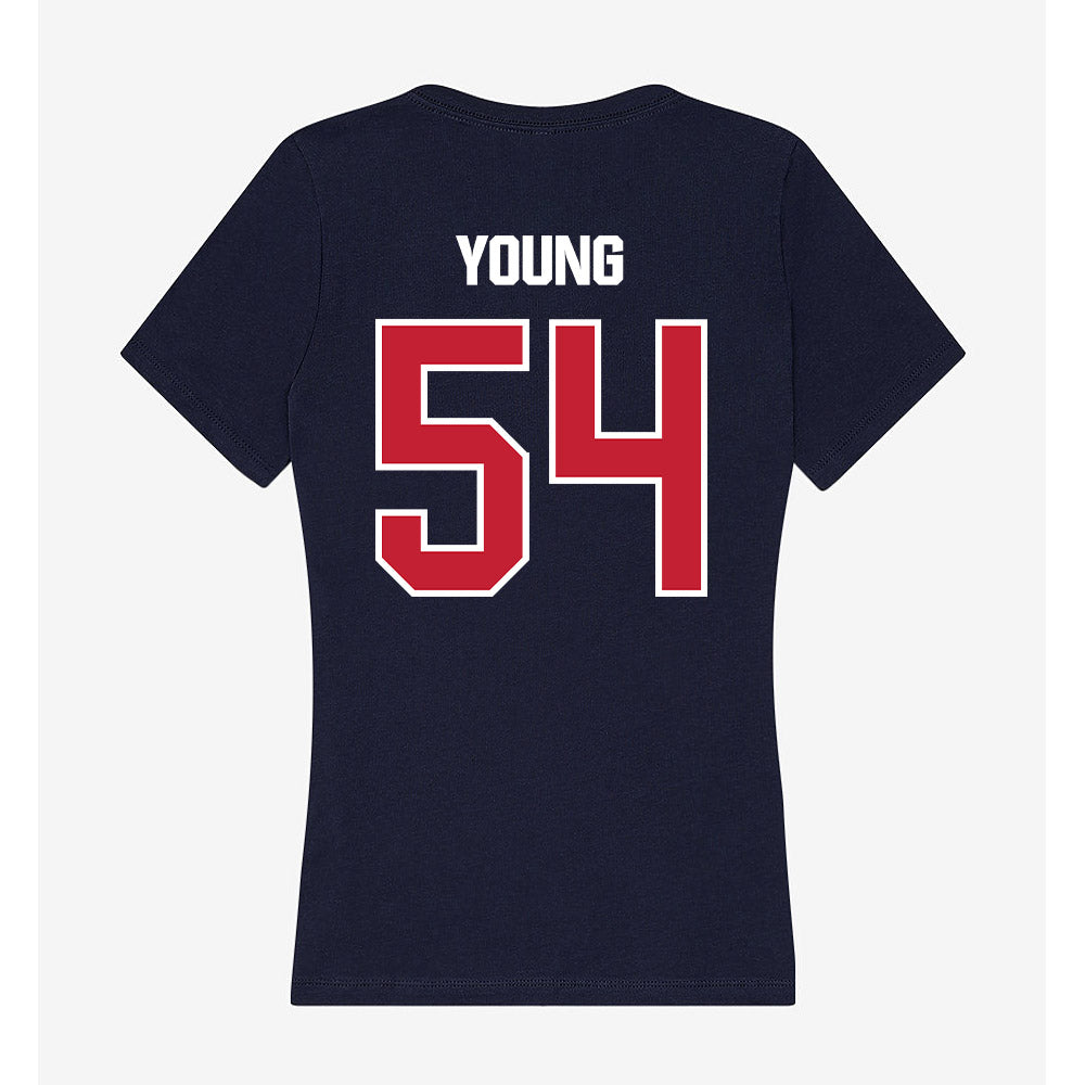 Richmond - NCAA Baseball : Sam Young - Women's V-Neck T-Shirt-1