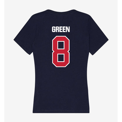 Richmond - NCAA Women's Basketball : Jada Green - Women's V-Neck T-Shirt-1