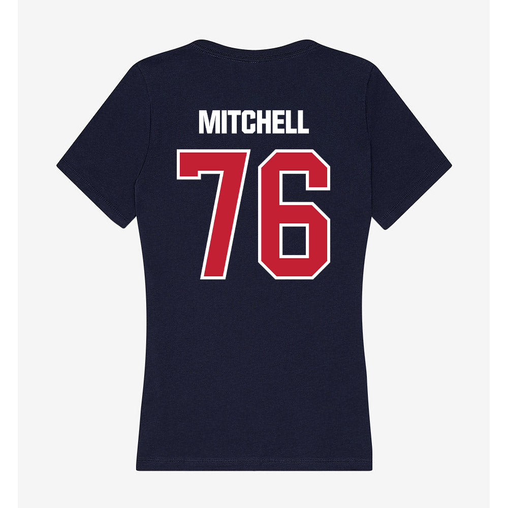 Richmond - NCAA Football : Parker Mitchell - Women's V-Neck T-Shirt-1