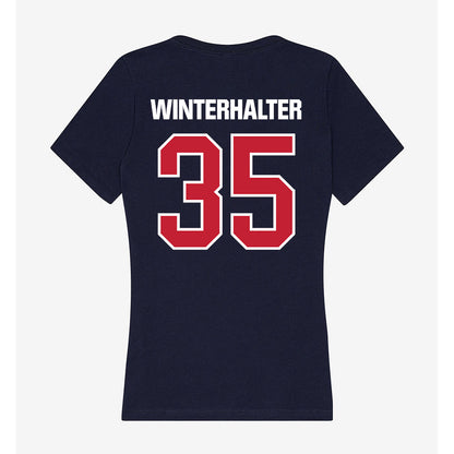 Richmond - NCAA Football : Gavin Winterhalter - Women's V-Neck T-Shirt-1