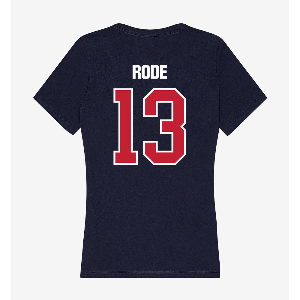 Richmond - NCAA Women's Lacrosse : Meghan Rode - Women's V-Neck T-Shirt-1