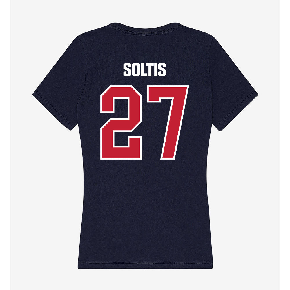 Richmond - NCAA Football : Christian Soltis - Women's V-Neck T-Shirt-1