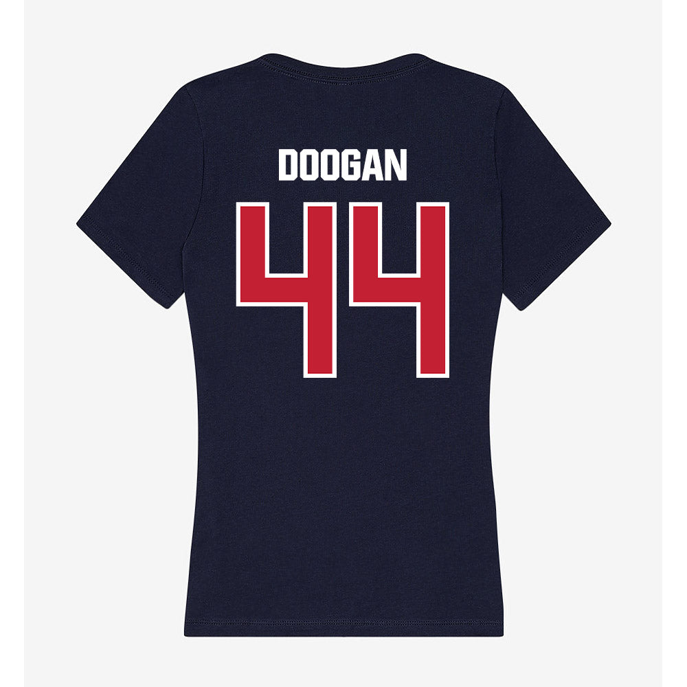 Richmond - NCAA Women's Basketball : Maggie Doogan - Women's V-Neck T-Shirt-1