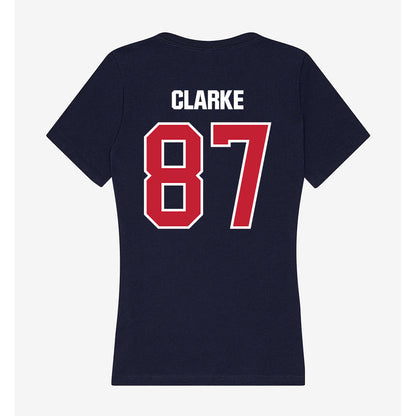 Richmond - NCAA Football : Sean Clarke - Women's V-Neck T-Shirt-1