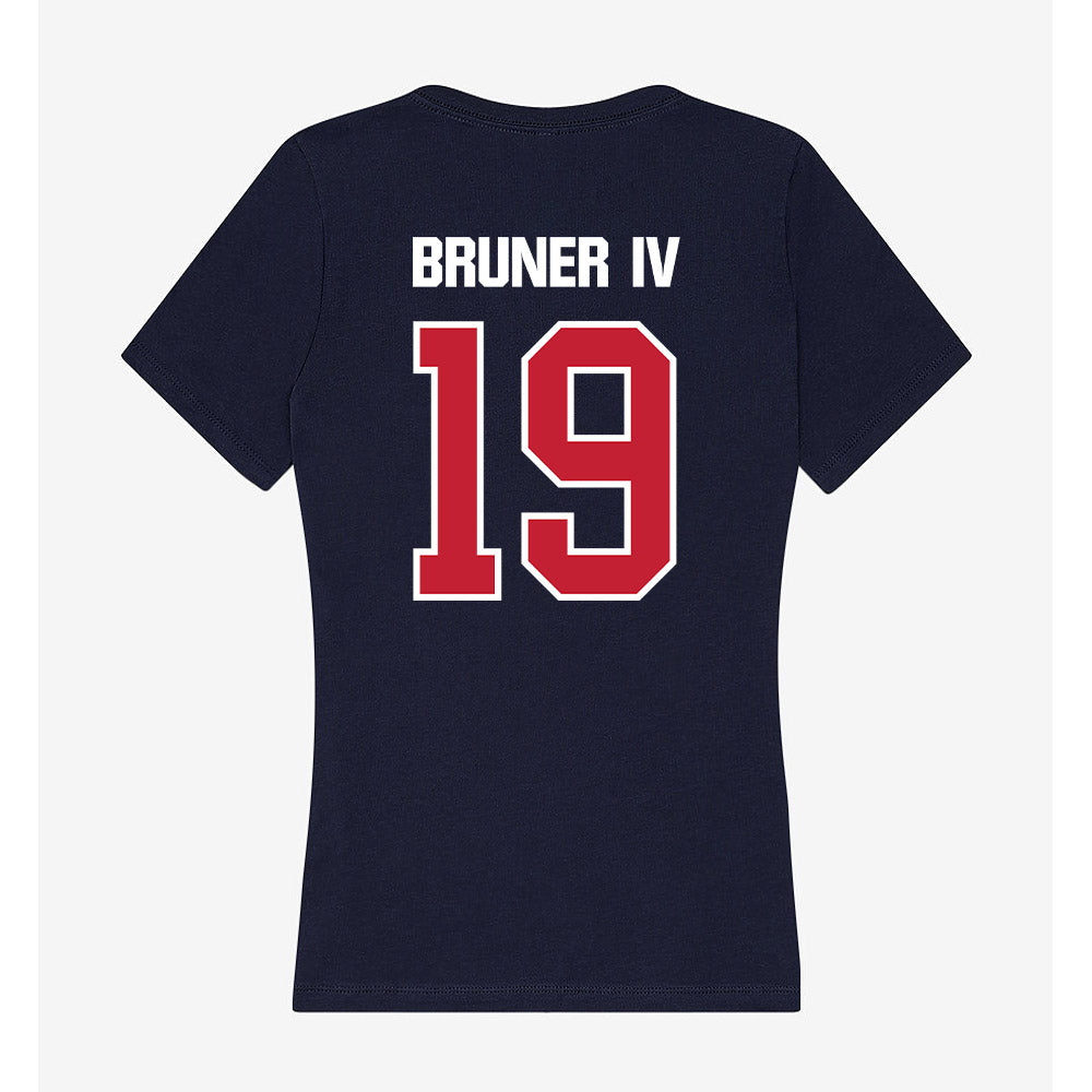 Richmond - NCAA Football : Lee Bruner IV - Women's V-Neck T-Shirt-1