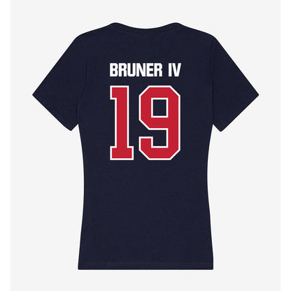 Richmond - NCAA Football : Lee Bruner IV - Women's V-Neck T-Shirt-1
