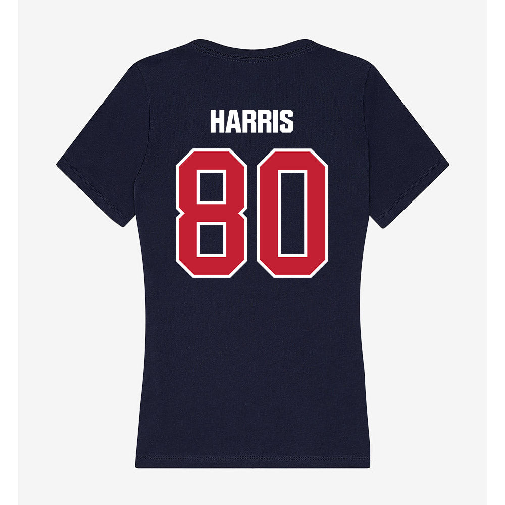 Richmond - NCAA Football : Cassius Harris - Women's V-Neck T-Shirt-1