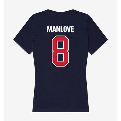 Richmond - NCAA Women's Lacrosse : Shelby Manlove - Women's V-Neck T-Shirt-1