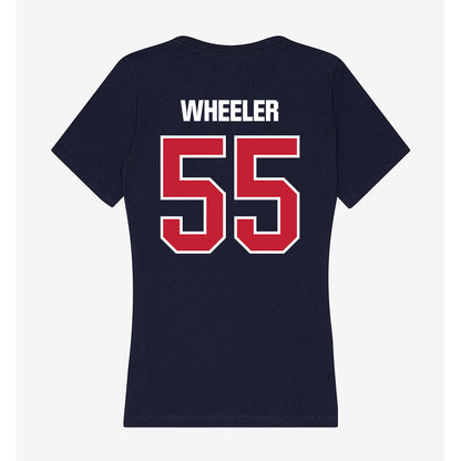 Richmond - NCAA Football : Tanner Wheeler - Women's V-Neck T-Shirt-1