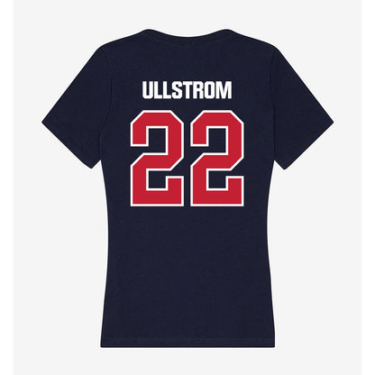 Richmond - NCAA Women's Basketball : Rachel Ullstrom - Women's V-Neck T-Shirt-1