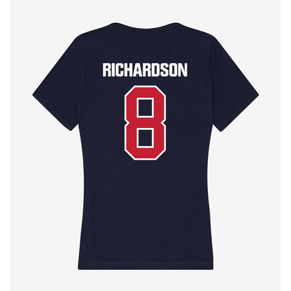 Richmond - NCAA Men's Basketball : Donovan Richardson - Women's V-Neck T-Shirt-1