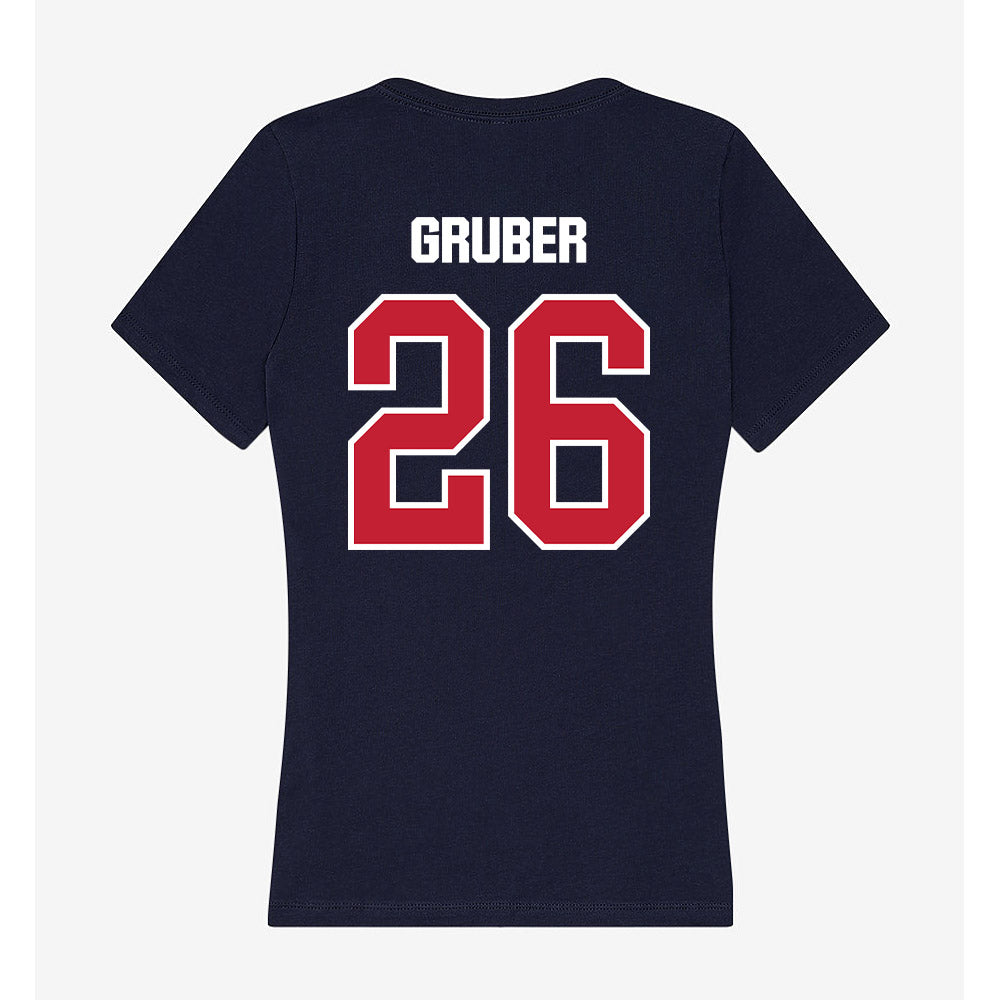 Richmond - NCAA Baseball : Chayse Gruber - Women's V-Neck T-Shirt-1