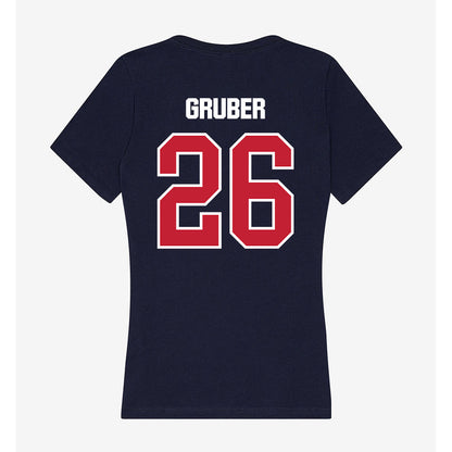 Richmond - NCAA Baseball : Chayse Gruber - Women's V-Neck T-Shirt-1