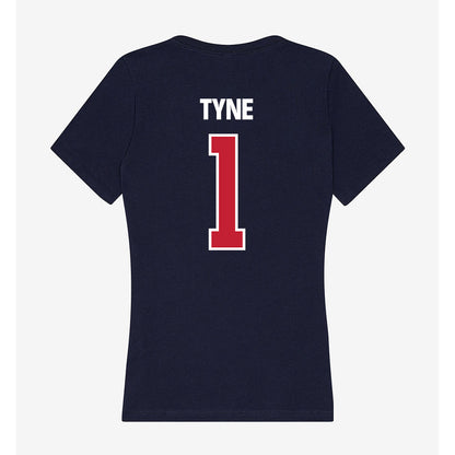 Richmond - NCAA Men's Basketball : Mikkel Tyne - Women's V-Neck T-Shirt-1
