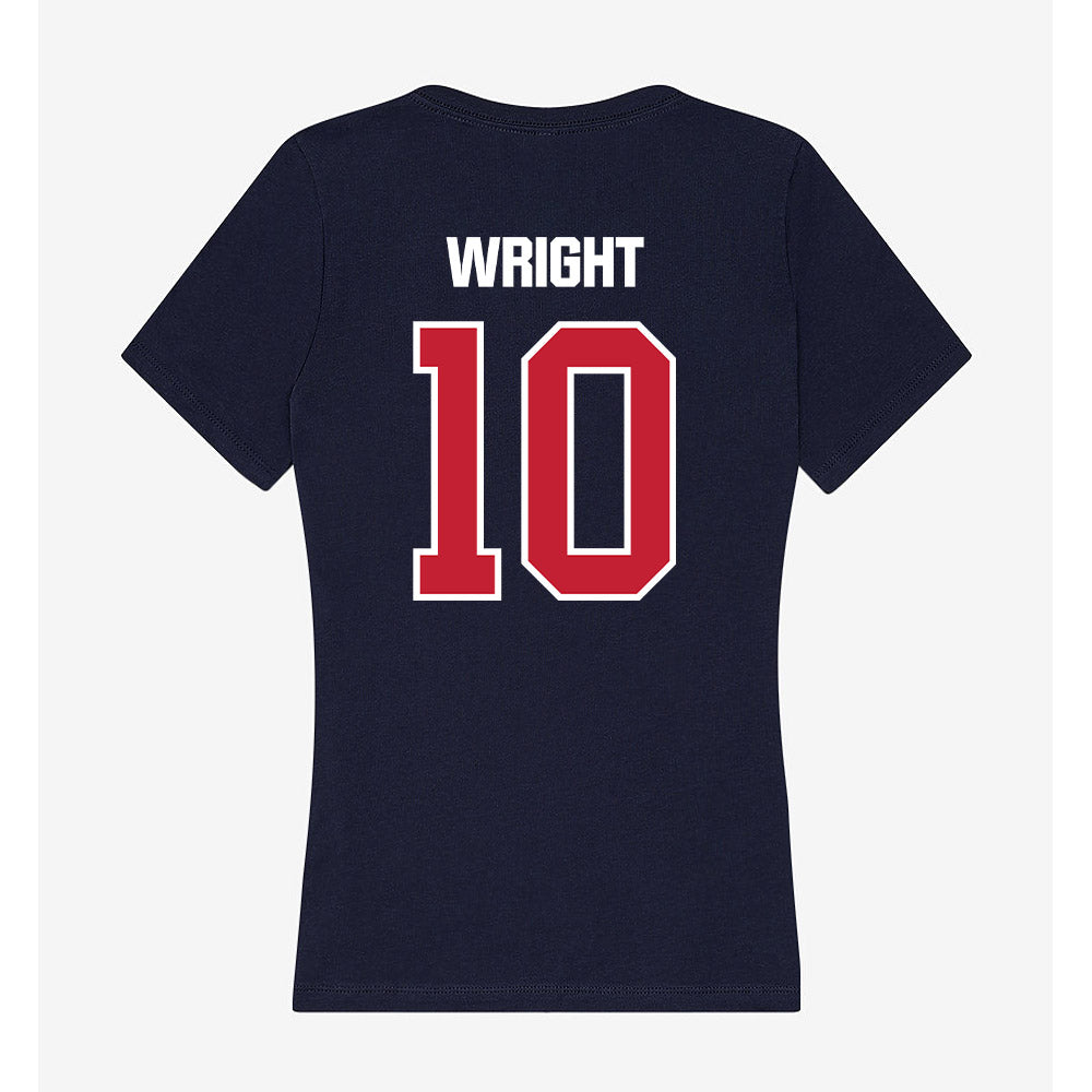 Richmond - NCAA Women's Lacrosse : Lindsey Wright - Women's V-Neck T-Shirt-1