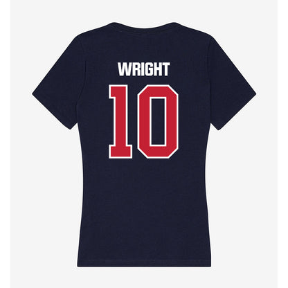 Richmond - NCAA Women's Lacrosse : Lindsey Wright - Women's V-Neck T-Shirt-1