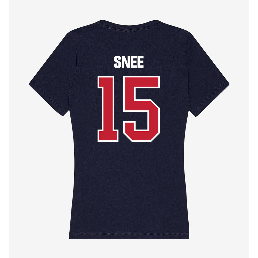 Richmond - NCAA Women's Soccer : Marisa Snee - Women's V-Neck T-Shirt-1