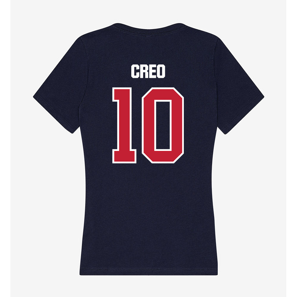 Richmond - NCAA Men's Lacrosse : Gavin Creo - Women's V-Neck T-Shirt-1