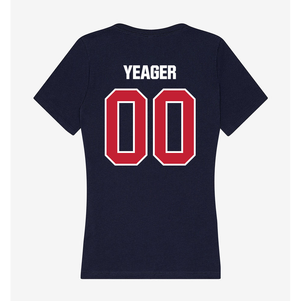 Richmond - NCAA Football : Marcus Yeager - Women's V-Neck T-Shirt-1