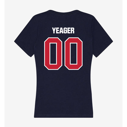 Richmond - NCAA Football : Marcus Yeager - Women's V-Neck T-Shirt-1