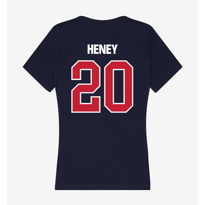 Richmond - NCAA Baseball : Kellan Heney - Women's V-Neck T-Shirt-1