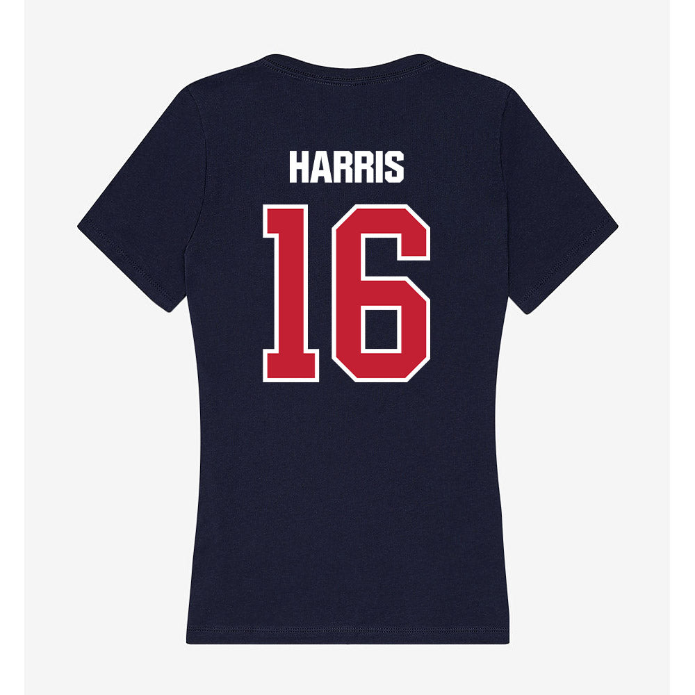Richmond - NCAA Football : Ty Harris - Women's V-Neck T-Shirt-1
