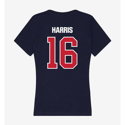 Richmond - NCAA Football : Ty Harris - Women's V-Neck T-Shirt-1