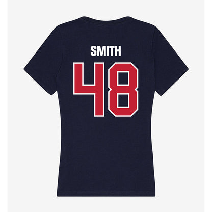 Richmond - NCAA Baseball : Glenn Smith - Women's V-Neck T-Shirt-1