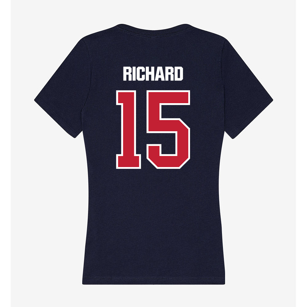 Richmond - NCAA Women's Basketball : Payton Richard - Women's V-Neck T-Shirt-1