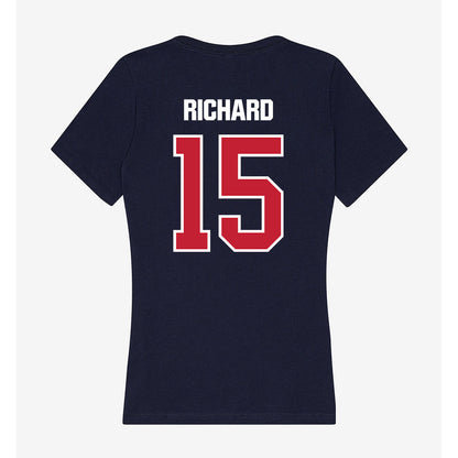 Richmond - NCAA Women's Basketball : Payton Richard - Women's V-Neck T-Shirt-1