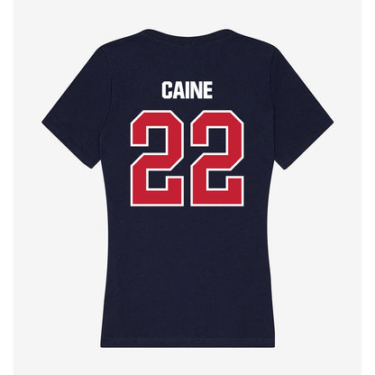 Richmond - NCAA Men's Lacrosse : Leo Caine - Women's V-Neck T-Shirt-1