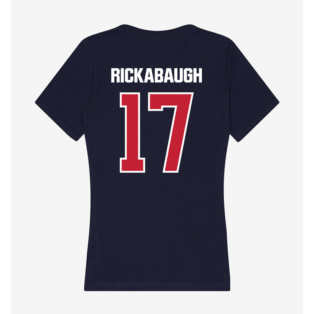 Richmond - NCAA Baseball : RJ Rickabaugh - Women's V-Neck T-Shirt-1