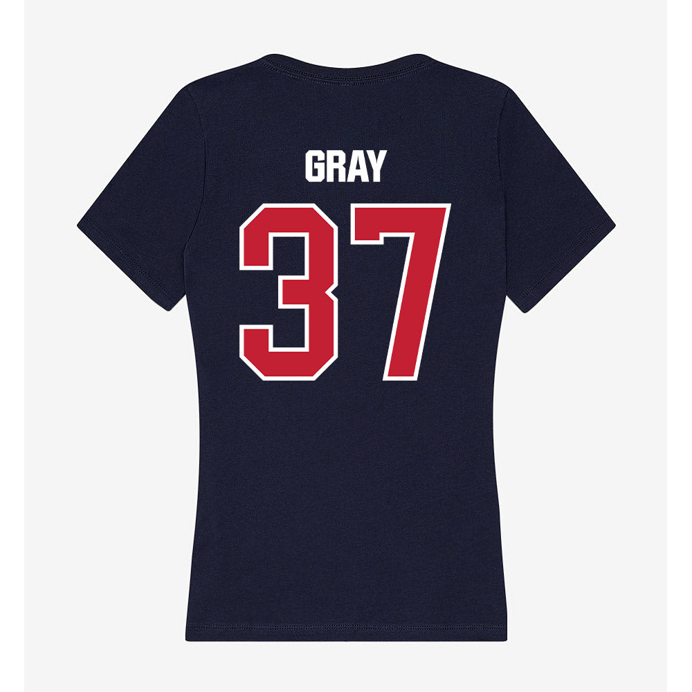 Richmond - NCAA Football : Ned Gray - Women's V-Neck T-Shirt-1