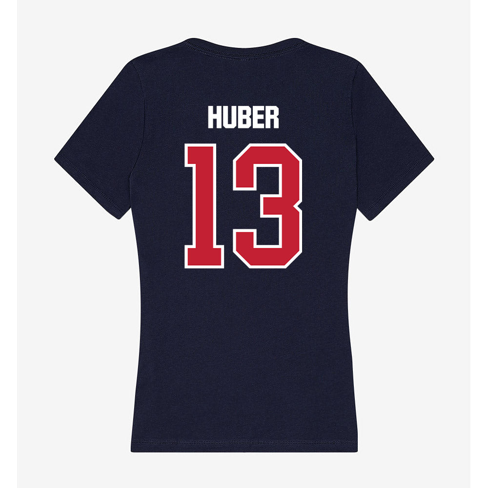 Richmond - NCAA Men's Lacrosse : Tanner Huber - Women's V-Neck T-Shirt-1