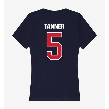 Richmond - NCAA Men's Basketball : Collin Tanner - Women's V-Neck T-Shirt-1
