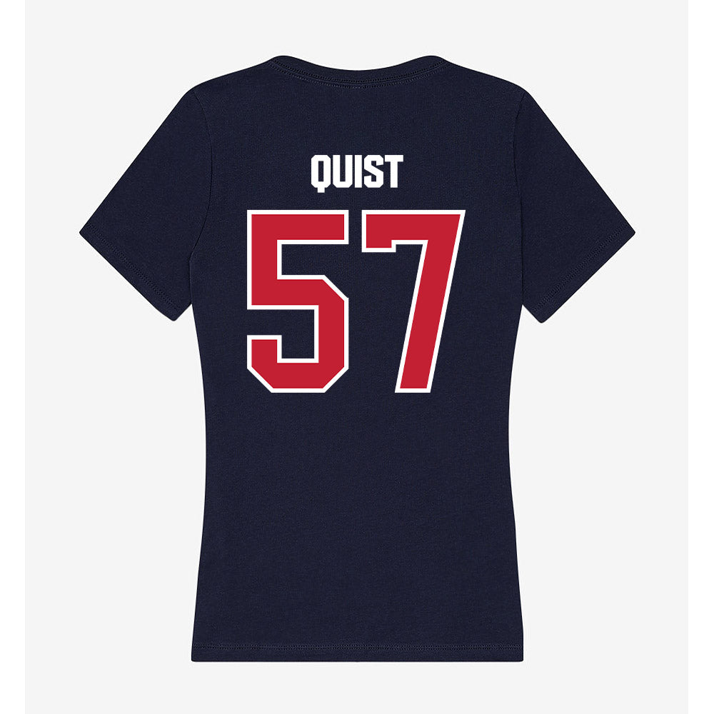 Richmond - NCAA Football : Brady Quist - Women's V-Neck T-Shirt-1