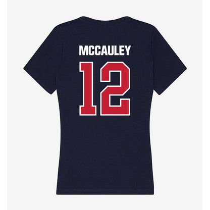 Richmond - NCAA Football : Joseph McCauley - Women's V-Neck T-Shirt-1