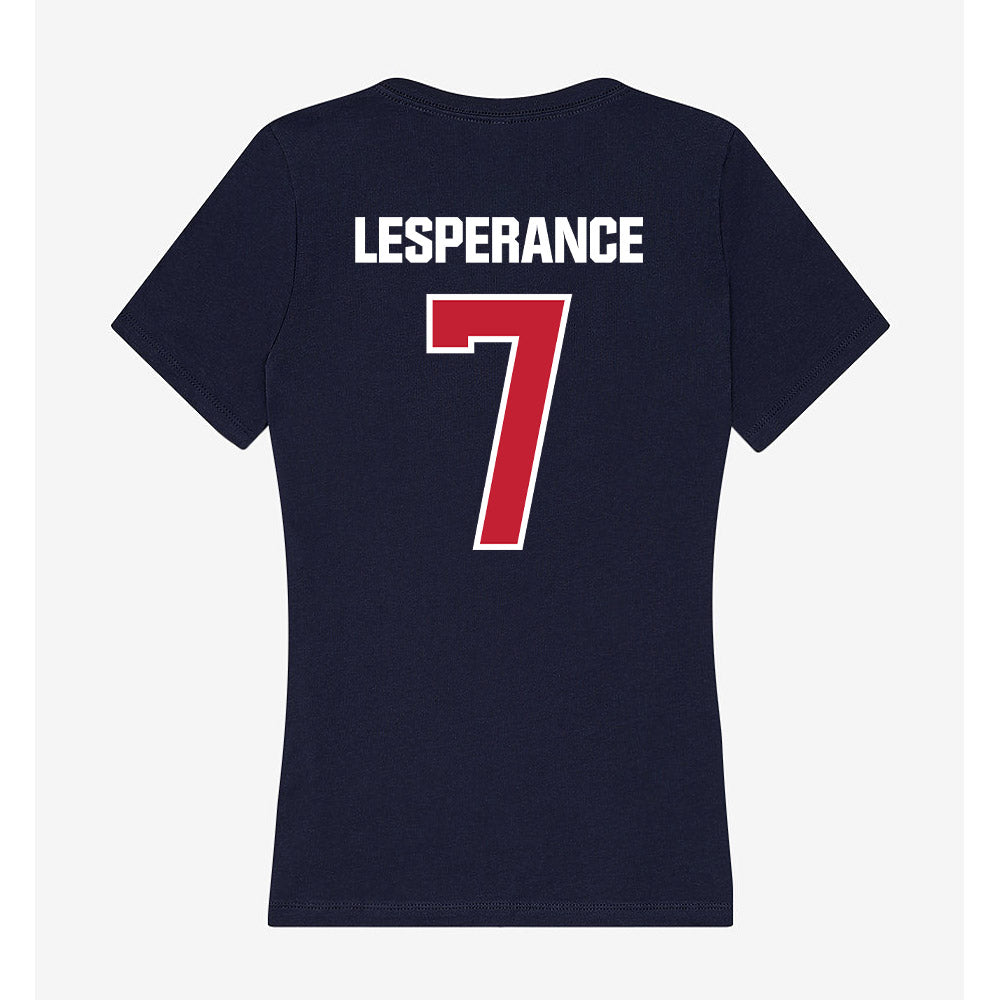 Richmond - NCAA Women's Lacrosse : Cece Lesperance - Women's V-Neck T-Shirt-1