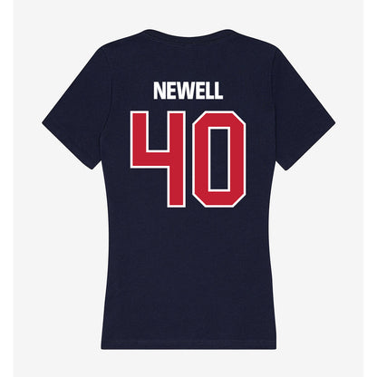 Richmond - NCAA Women's Soccer : Rowan Newell - Women's V-Neck T-Shirt-1